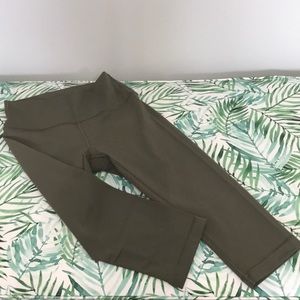 Lululemon Wunder Under High Rise Half Tight in Dark Olive - 2017 First Release